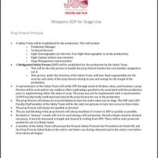 Spring Awakening - Assistant Stage Manager and Firearms Safety 4